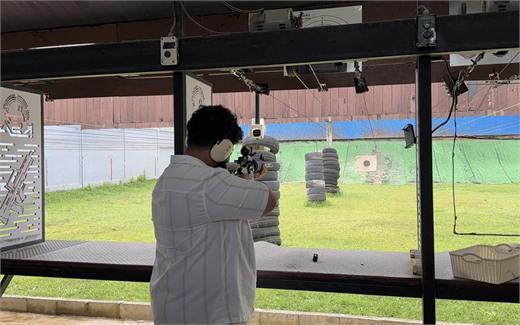 สนามยิงปืนในกระบี่ ยิงภายใต้การดูแลของเจ้าหน้าที่